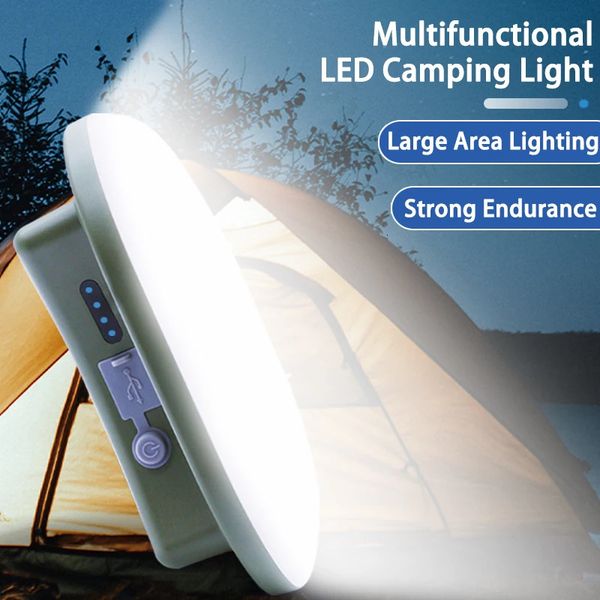 Linternas Antorchas 15600maH LED recargable actualizado Camping Luz fuerte con zoom magnético Antorcha portátil Tienda de campaña Iluminación de mantenimiento de trabajo 231204