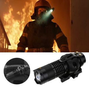 Zaklampen fakkels 4 modus telescopische draagbare mini -ledhelm zaklamp met laderset outdoor zaklamp helm mount set helm accessoire l221014