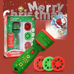 Taschenlampen, Taschenlampen, Weihnachtsgeschenke, Projektionstaschenlampe, tragbar, niedliches Cartoon-Muster, leuchtende Spielzeuge, frühes Lernspielzeug für Kinder, Weihnachtsgeschenke, L221014