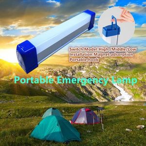 Lampes de poche torches Tube LED d'urgence lumière T5 DC5V USB aimant rechargeable installer Portable pour Camping randonnée