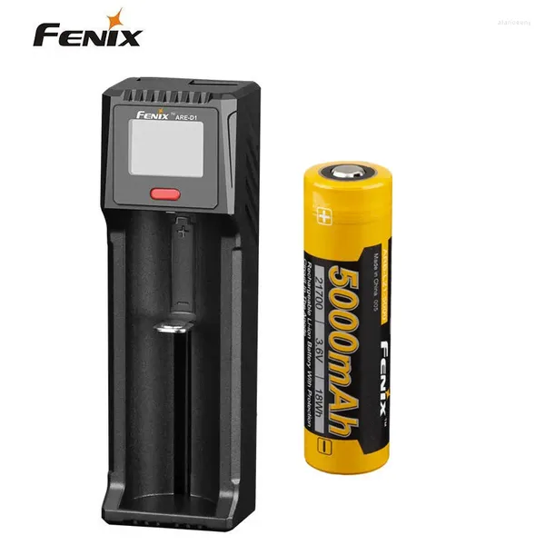 Linternas Antorchas Fenix ARE-D1 Cargador de batería inteligente 5000mah 21700