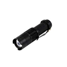 Zaklampen Zaklampen Krachtige flitslamp Zaklamp 7W 300Lm Q5 Led Cam-zaklamp Instelbare focus Zoom Waterdichte zaklampen Minilamp Dhpxf