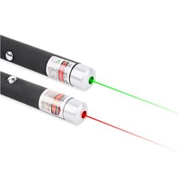 Lampes de poche Torches Pointeur Laser de haute qualité rouge/vert 5Mw Powerf 500M stylo torche LED professionnel faisceau visible pour l'enseignement FL Dhtnf