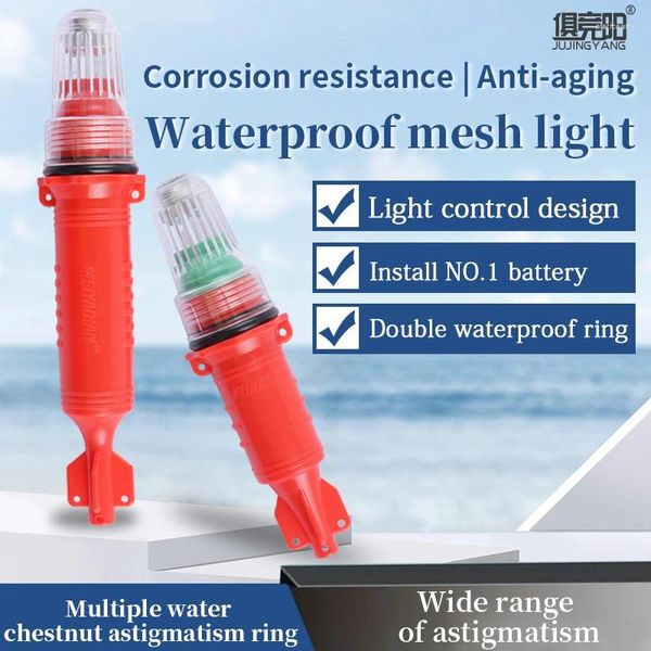 Linternas Antorchas Linterna LED Boya de pesca Baliza Luz Ferrocarril Red Intermitente Advertencia Marina