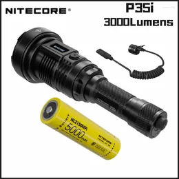 Antorchas Nitecore P35i Interruptor remoto LEP 3000 Lumens incluyen 21700 batería con pantalla OLED Troch Lantern