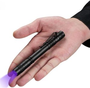 Lampes de poche Torches Portable 3W 365nm LED UV Pocket Mini 395nm Light Money Detector Pen Torch