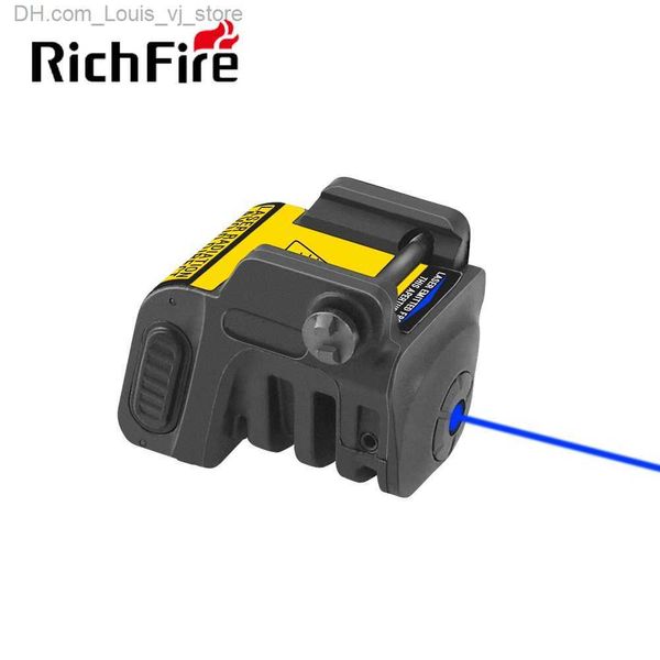 Linternas Antorchas Richfire Táctico Láser 5mw Rojo Verde Azul Haz Recargable Pistola Compacta Luz de Arma para Picatinny Rail con Batería Incorporada YQ2310131