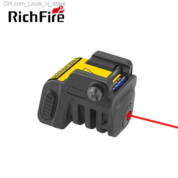 Lampes de poche Torches Richfire Laser tactique 5mw faisceau rouge vert bleu lampe d'arme de pistolet compacte rechargeable pour rail Picatinny avec batterie intégrée YQ2310132