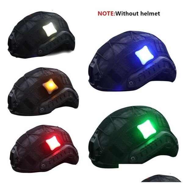 Linternas Antorchas Indicadores de luz de señal Casco Lámpara de supervivencia táctica con cinta mágica Impermeable Molle militar Chaleco de caza LED DH7JC