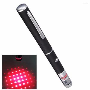 Lampes de poche torches point unique haute puissance chasse dispositif de visée Laser pointeur faisceau rouge avec tête de capuchon étoile 650nm 5mw