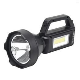 Lampes de poche torches torches solaires Spotlight High Lumen LED Handheld Searchlight 4 modes imperméables
