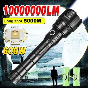 Flashlights Torches Super Bright Rechargeable Flashlight 60W High Power LED Flashlight XHP90 Powerful Torch Usb Tactical Lantern Zoom Lighting 1500m 0109