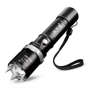 Lampes de poche Torches T6 Lampe de poche Led Attack Head Power Torch 18650 batterie Torche rechargeable Lampe de poche d'autodéfense extérieure lampe de poche tactique L221014