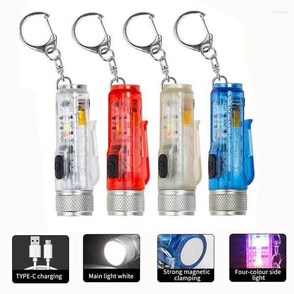 Lampes de poche Torches USB rechargeables multifonctions forte lumière super lumineuse étanche longue portée extérieure domestique portable