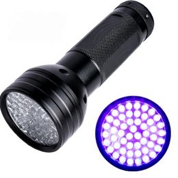 Zaklampen fakkels UV-licht 395-400 nm LED 3 modi dimmen sieraden inspectie fakkel ultraviolet power lamp met pet careFlashlights flaflash