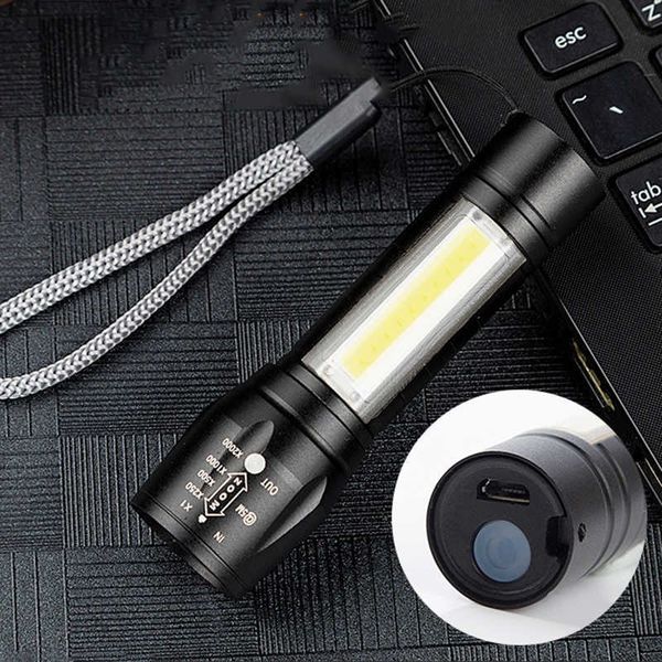 Linternas Antorchas XP-G Q5 Linterna LED Antorcha Aluminio Bombillas para acampar a prueba de agua Resistente a los golpes Luz portátil con zoom Envío desde Rusia L221014