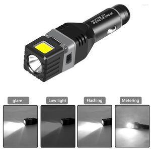 Lampes de poche torches XPG voiture utiliser 4 Modes torche d'urgence Super lumineux Camping lumière LED travail COB lanterne charge