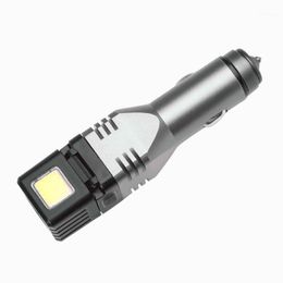 Lampes de poche Torches ZK20 LED MINI Voiture rechargeable Lanterne Torche Lampe puissante Batterie Li-ion intégrée Prise allume-cigare