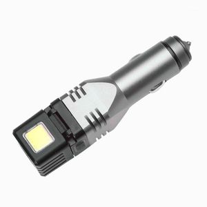 Lampes de poche Torches ZK20 LED MINI Voiture rechargeable Lanterne Torche Lampe puissante Batterie Li-ion intégrée Prise allume-cigare
