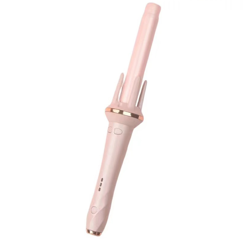 Flat Iron Hair Straightener Rotating Automatic Curling Iron with 1" Barrel & 3 Temps Setting New Ceramic-ion Lange Curling Wand