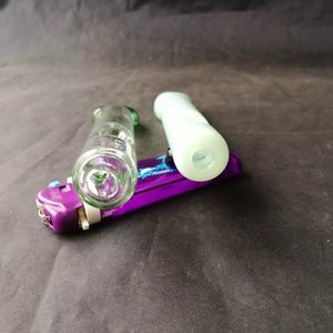 Accessoires pour bongs à embout plat, Brûleur à mazout unique Bongs en verre Tuyaux Conduites d'eau Tuyaux en verre Plates-formes pétrolières Fumer avec compte-gouttes