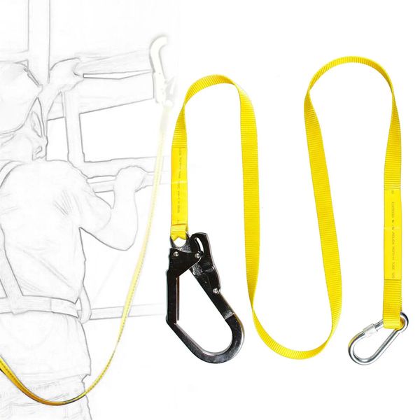 Sangle plate en Polyester pour Protection contre les chutes, harnais de sécurité, lanière d'escalade, alpinisme, activités de plein air, 240320
