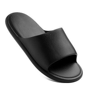Pantoufles plates en caoutchouc pour femmes, sandales de bain et de piscine, chaussures à la mode, noires, 2024