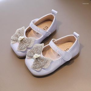 Flat Shoes Baby Girls Autumn Toddler First Walkers Sweet Kids Student Fashion Dance Shoe Soft Bottom SOB002