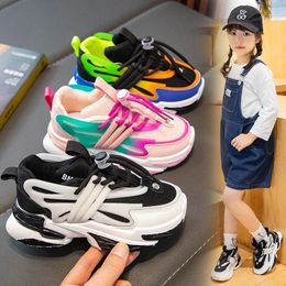 Chaussures plates enfants chaussures de sport coloré printemps garçons baskets filles semelles souples décontracté zapatos nia tnis 231019