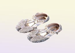 Chaussures plates Fashion Fashion For Kids 2021 Automne Glitter Rhingestone Butterfly Princess Flats Toddler Robe Party Party Dance Baby9354720