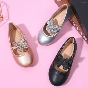 Platte schoenen baby babymeisjes vlinder kinderen roze goud prinses peuter meisje dansen voor kinderen Halloween Christmas