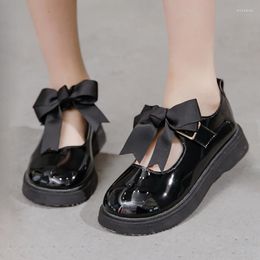 Flat Shoes Mary Jane Bow Girl Dress Dance For Children School Flats Kids Prinses Patent Leather 5 6 7 8 9 10 11 12 jaar