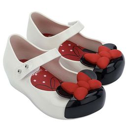 Flat shoes Mini Mlsa Classic Mouse Shoes Summer Cute Cartoon Jelly Shoe Girl Non-slip Kids Toddler Beach Sandals 230814