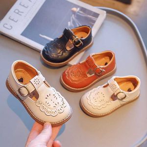 Chaussures plates Nouveaux enfants chaussures en cuir enfants T sangle chaussures enfants chaussures en cuir Eming filles appartements Oxford chaussures garçons chaussures habillées enfant en bas âge 43R L0824