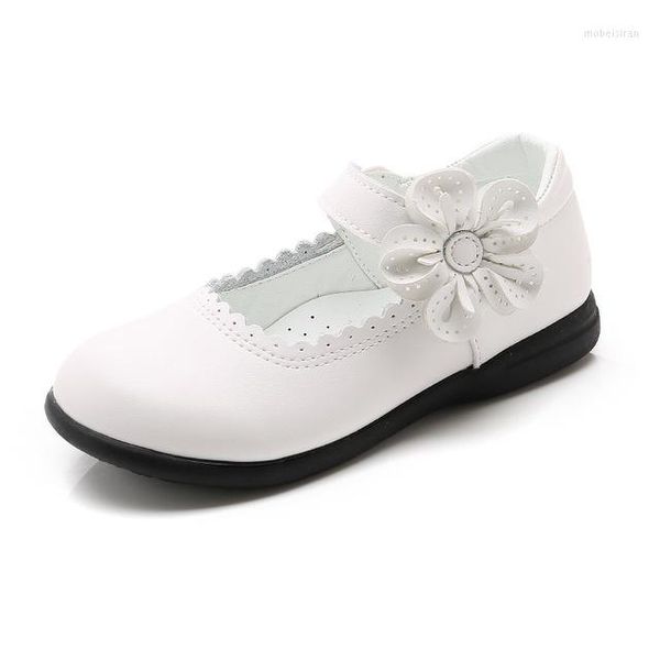 Chaussures plates rouge rose blanc noir enfants filles en cuir princesse enfants école étudiant robe 4 5 6 7 8 9 10 11 12-15T