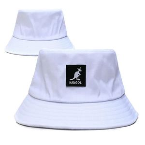 Chapeau de pêcheur à dessus plat pour femmes, chapeau de soleil en tissu lavé, lettre brodée de bassin de kangourou, chapeau de marque de marée