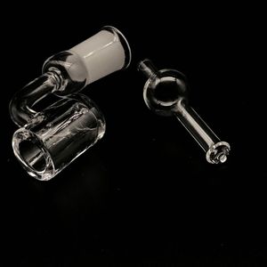 Flat Top Quartz Banger Ground Joint Banger Nail 4mm Épaisseur 20mm OD avec capuchon en verre à bulles Fo r2018 plates-formes en verre