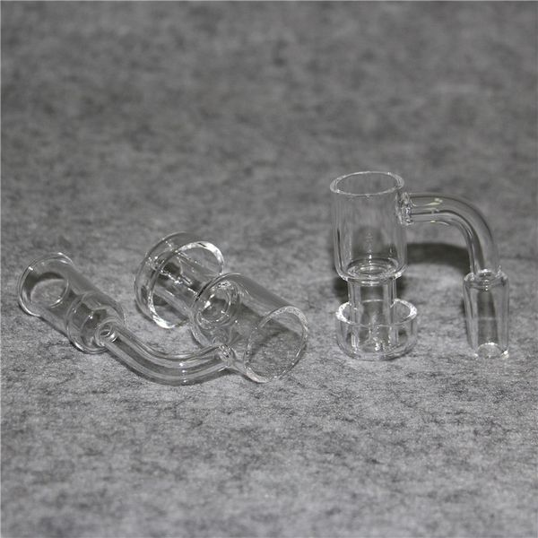 Fumer plat top quartz banger main joint clous sans dôme avec 10mm 14mm 18mm mâle famale pour verre Bong dab rig