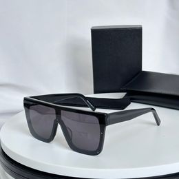 Lunettes de soleil rectangulaires à dessus plat, lentilles noires et grises pour femmes et hommes, nuances Sonnenbrille, lunettes de soleil Gafas de sol UV400 avec boîte