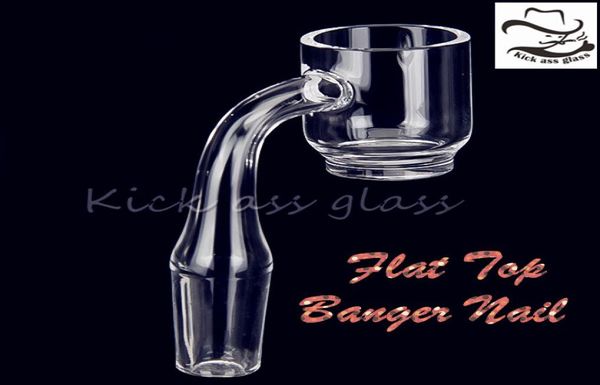 Accesorios para fumar con tapa plana Cuarzo Banger Dabbing Nail 73 mm de longitud Junta transparente 250 piezas por caja Dab Rig Oil 6596900898