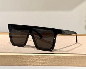 Flat Top Gafas de sol 607 Negro Gris Lente Mujer Verano Tonos Sunnies Protección UV Gafas con caja