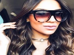 Gafas de sol plana Mujeres Gran marca Glases Sun Mirror Retro Tortoise Shadow Boutique Eyewear Kim Kardashian Gafas de sol Lunettes7249263