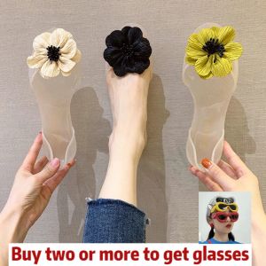 Flats Ballet Flats vrouwen Lage prijsschoenen met bloem PVC Jelly Sandals zomer 2023 Elegante mode gratis verzending strand dames slippers