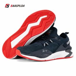 Flats Men Running Shoes Absorción de amortiguadores Absorción Ligerosas Ligerosas zapatillas impermeables machos Masales Baasploa 2021 Nuevo Arriavl