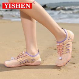 Flats Yishen Water Chaussures féminines baskets pieds nus chaussures de plage sandales unisexes en amont
