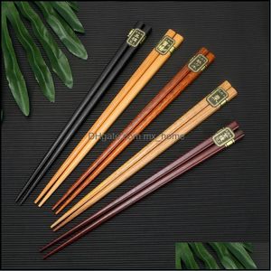 Couverts Cuisine, Bar À Manger Gardenpairs Baguettes De Style Japonais Vaisselle En Bois Naturel Antidérapant Pour La Maison Restaurant (Sol, Coffret Cadeau)