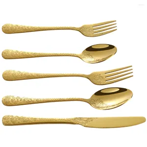 Flatware Sets 1 Set huishoudelijke decoratieve delicate draagbare Western Supply Cutlery Kit voor Home Party Restaurant