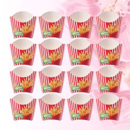 Flatware sets 100 PCS verpakking Supplies Chips Box Mini Gift Bags Cup Holder Tray Paper Popcorn