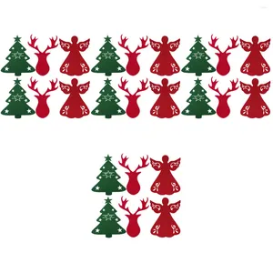 Ensembles de couverts 24 porte-couverts de Noël argenterie thème de Noël fourchette