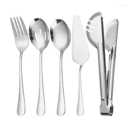 Ensemble de couverts 304 Ensemble de vaisselle accessoires de cuisine Camping Travel Gold Knife Fork Spoon Portable Cutlery S